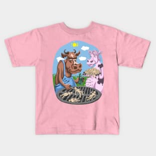 GRILLING IN A PARALLEL UNIVERSE Kids T-Shirt